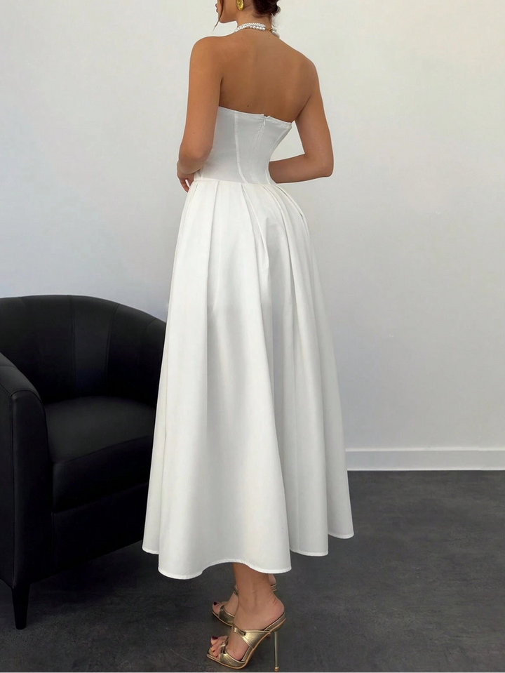 Rochie maxi SHEIN, alb