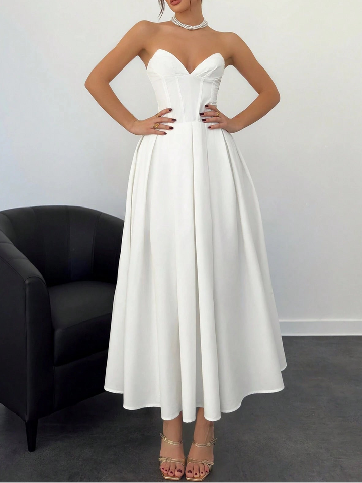 Rochie maxi SHEIN, alb