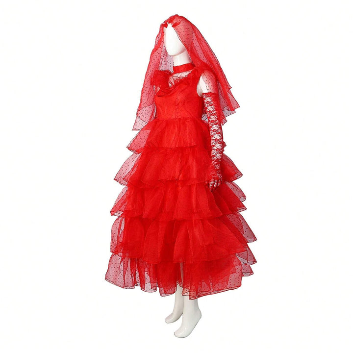 SHEIN Halloween ruha, piros