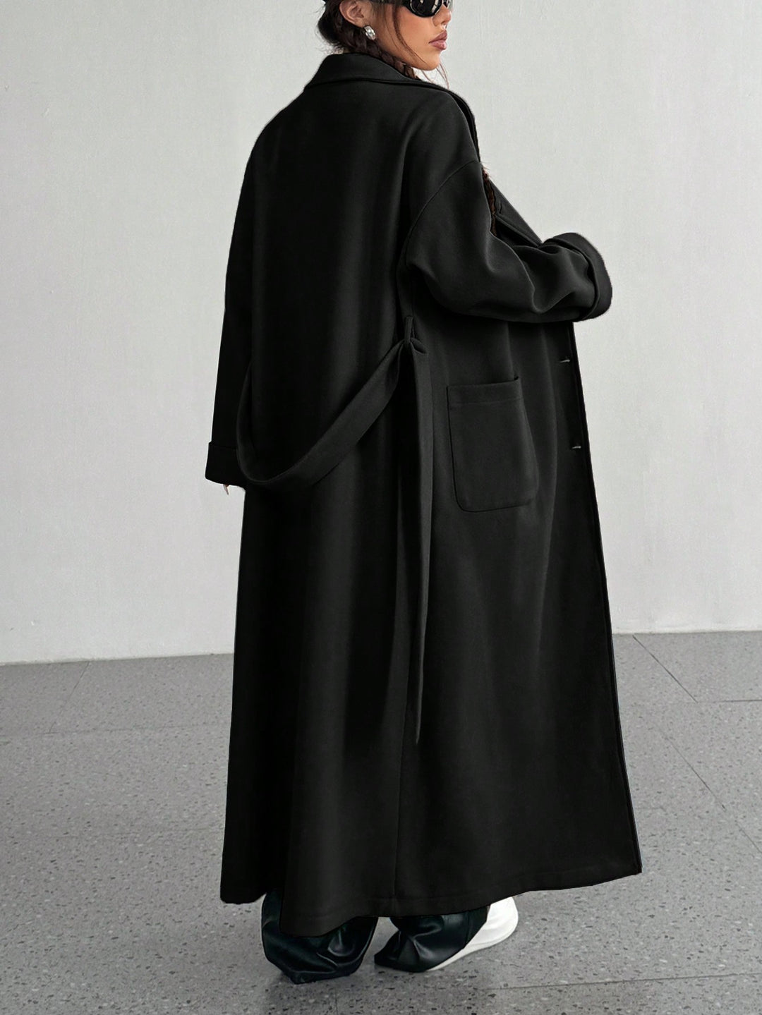 Palton lung SHEIN, negru