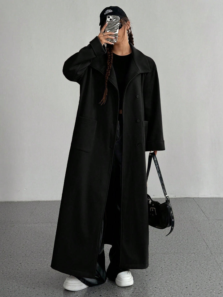 Palton lung SHEIN, negru