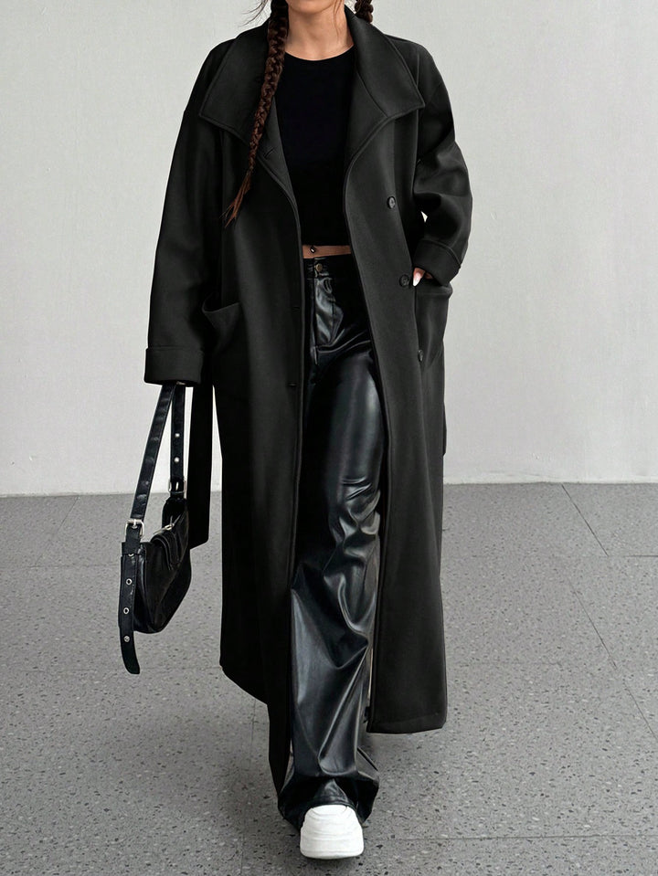Palton lung SHEIN, negru