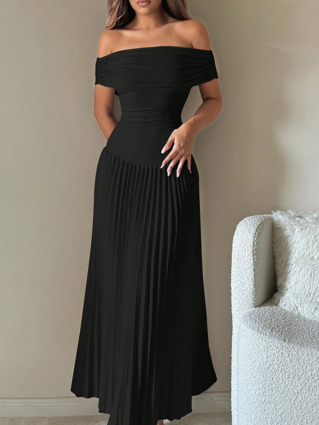 Rochie maxi SHEIN, negru