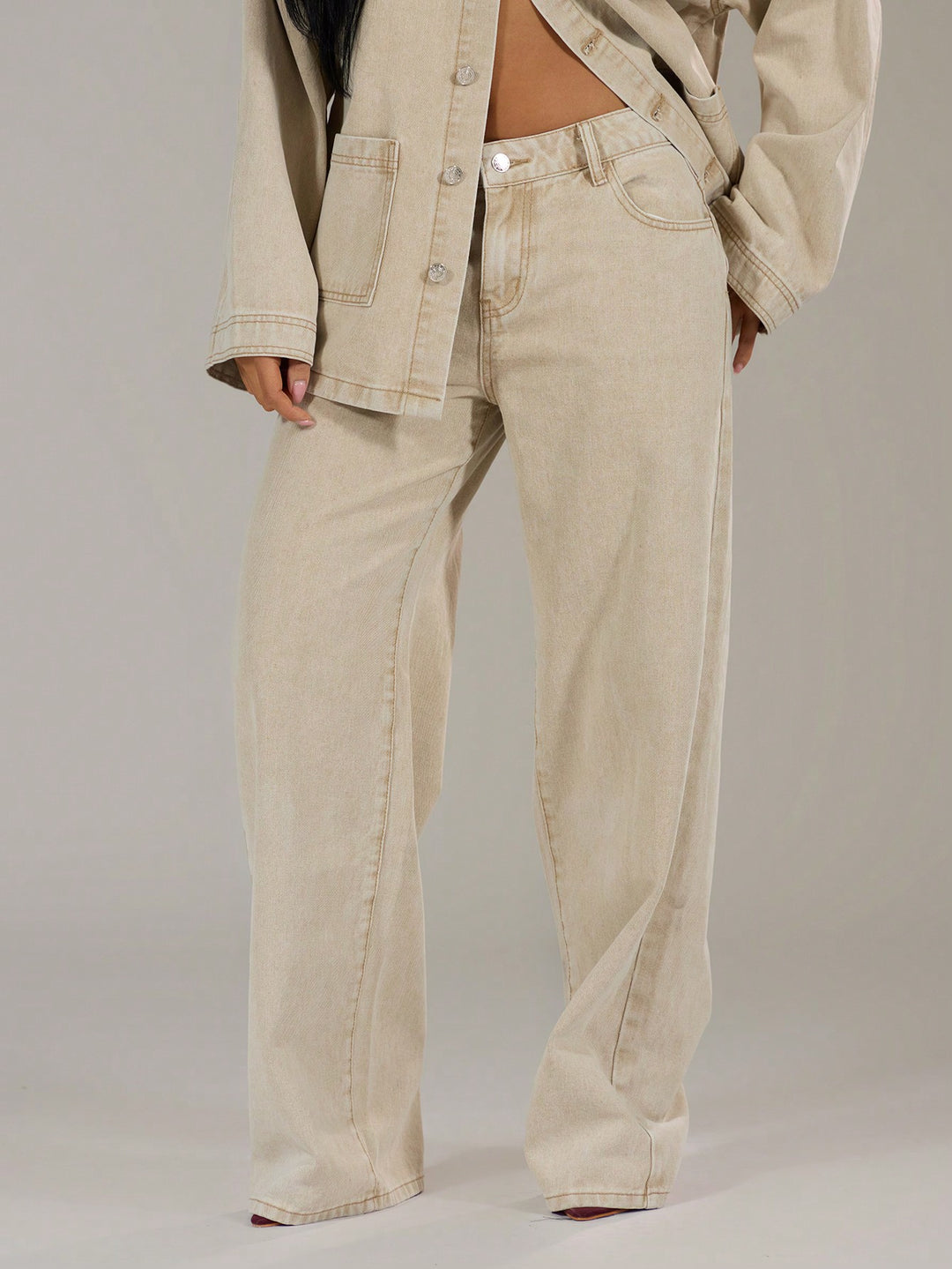 Jeans SHEIN, kaki