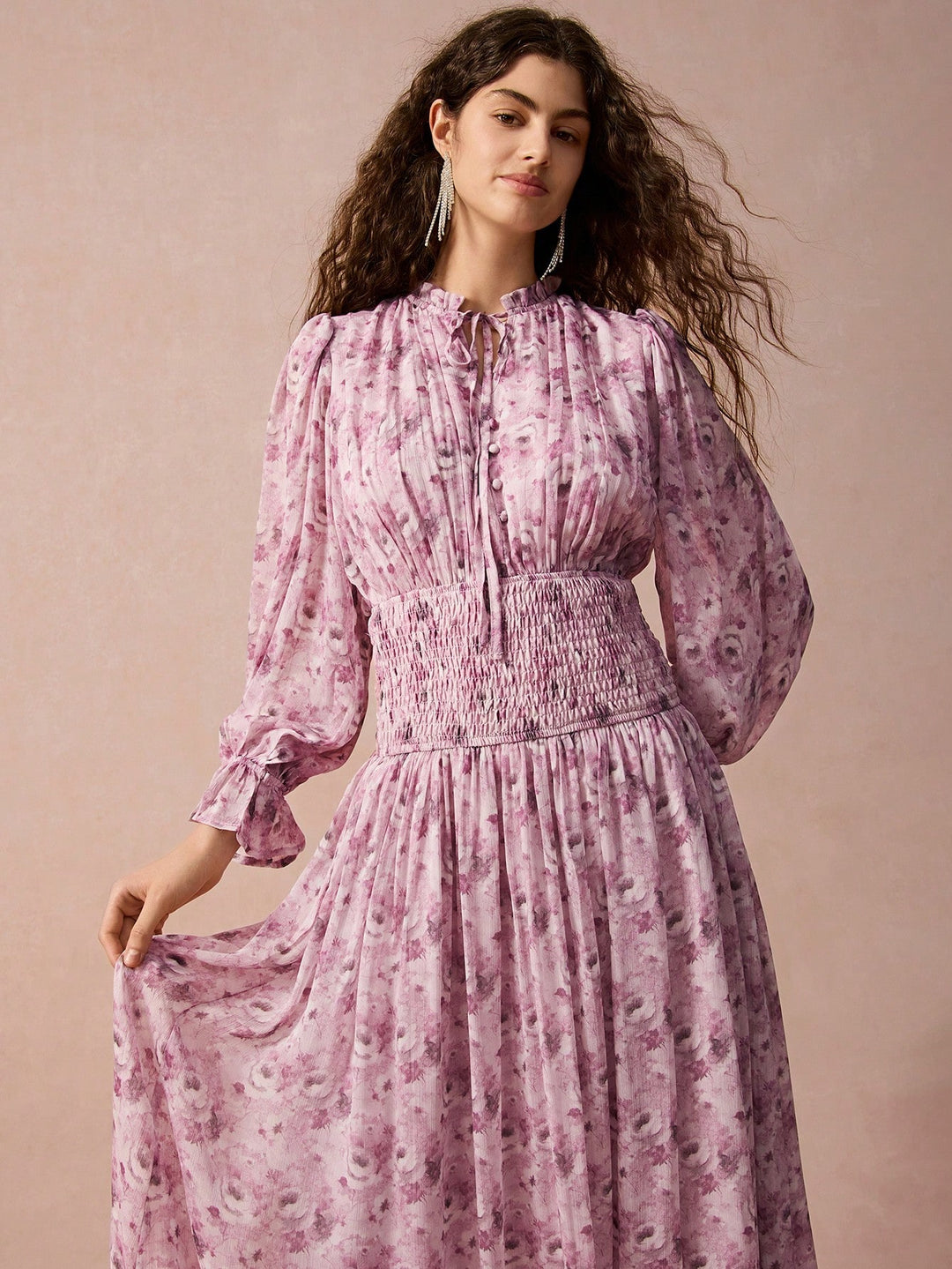 Rochie maxi SHEIN, roz
