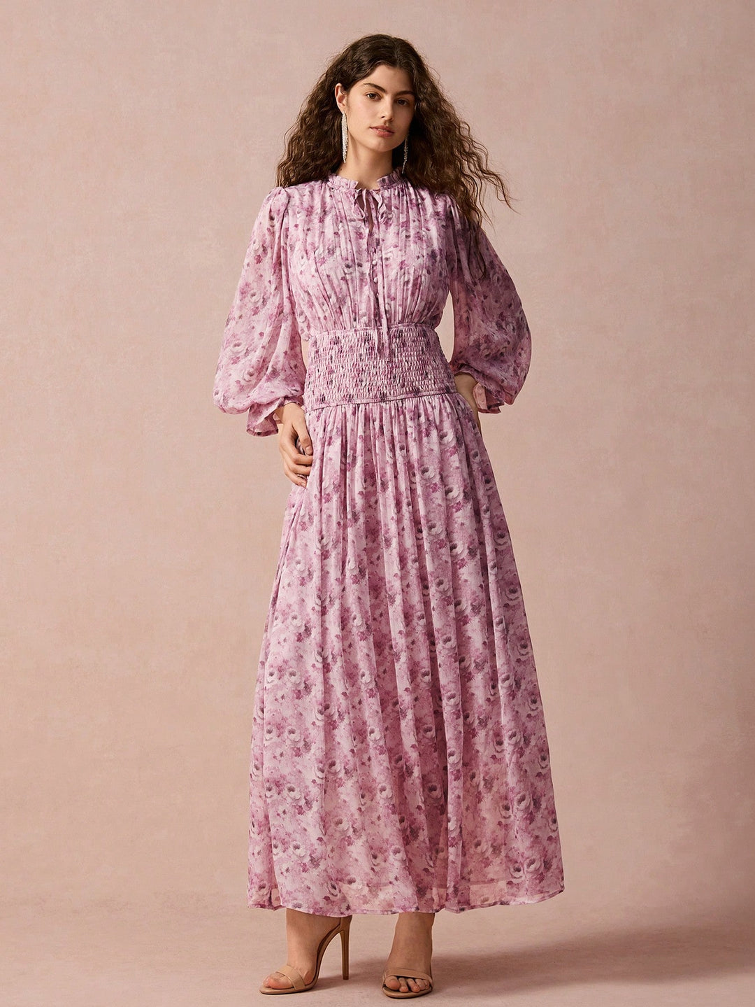 Rochie maxi SHEIN, roz
