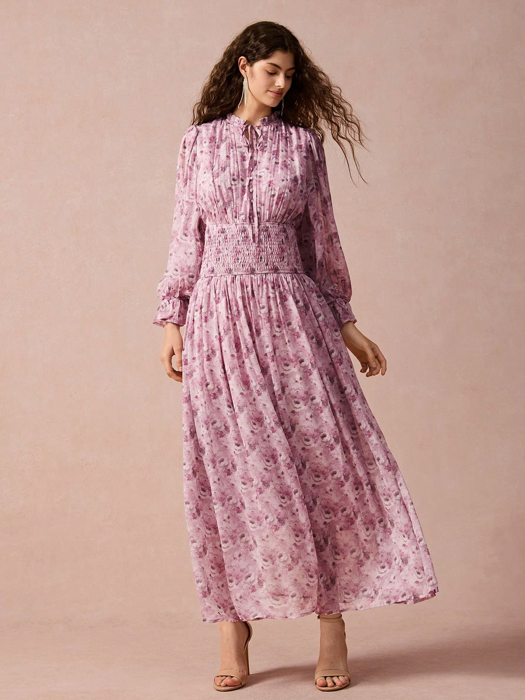 Rochie maxi SHEIN, roz