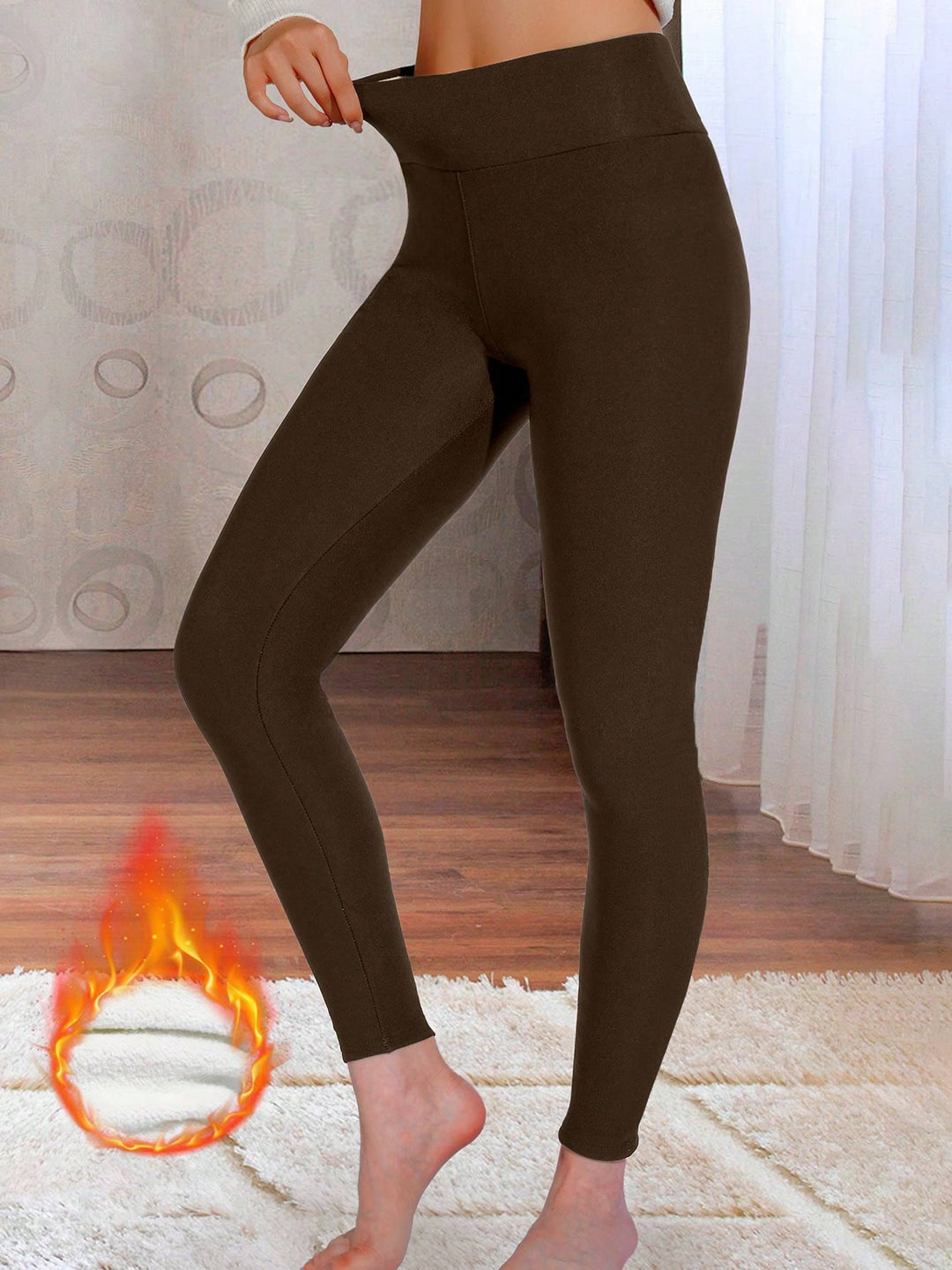 Pantaloni SHEIN, maro