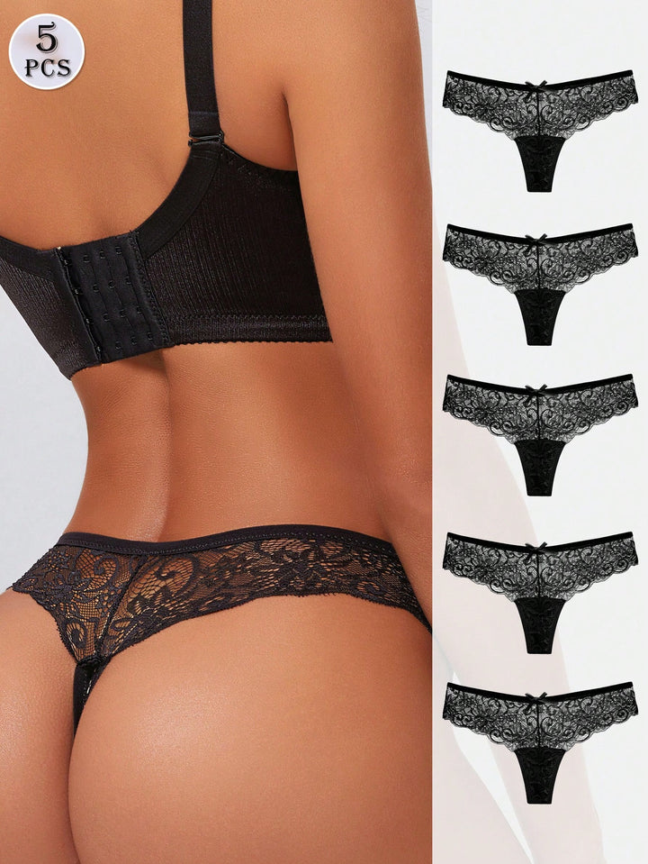 Slip tanga SHEIN, negru