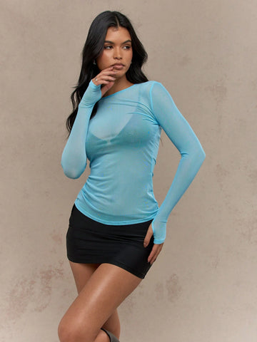 Bluză SHEIN, albastru