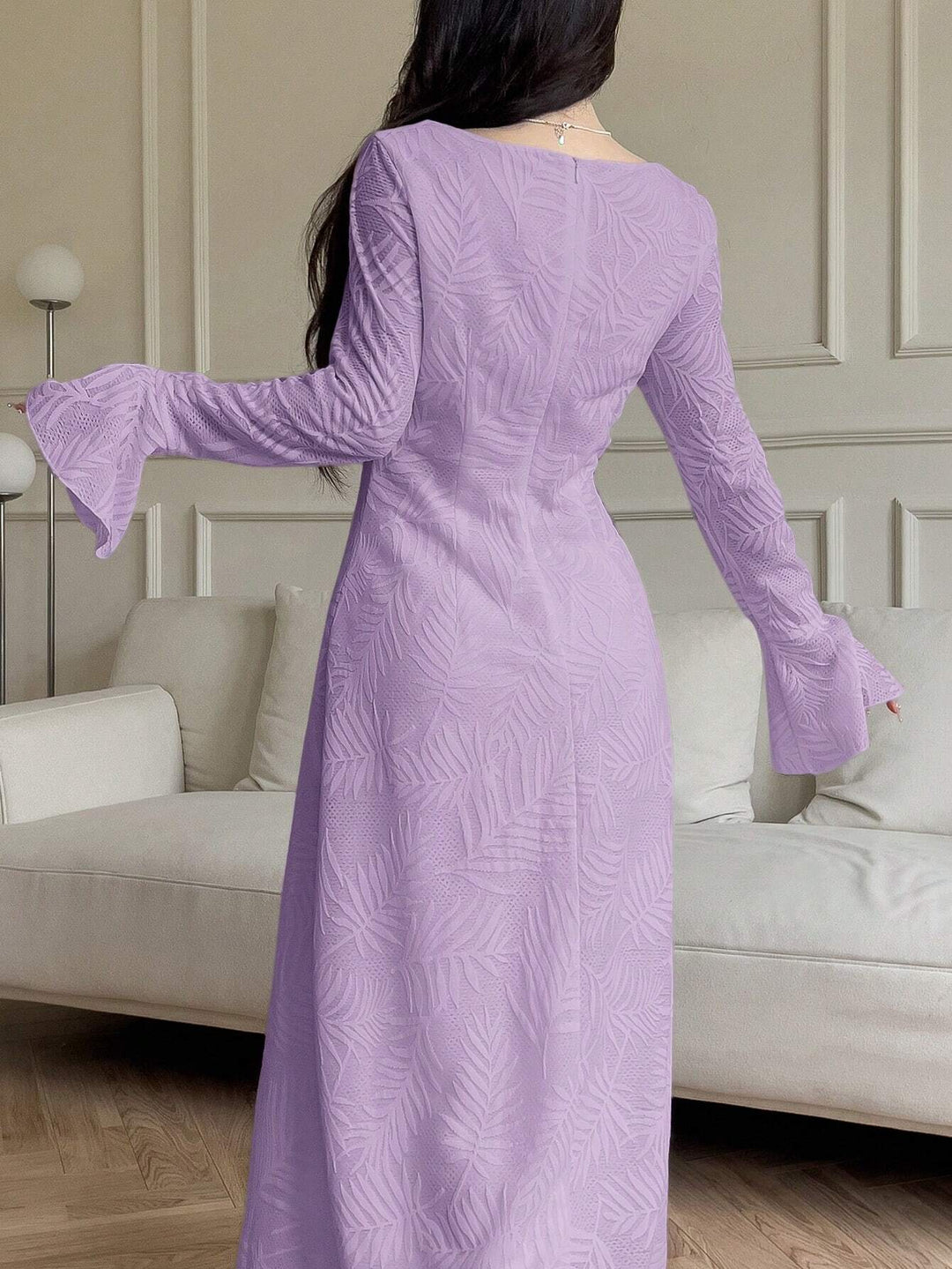 Shein maxi ruha, lila