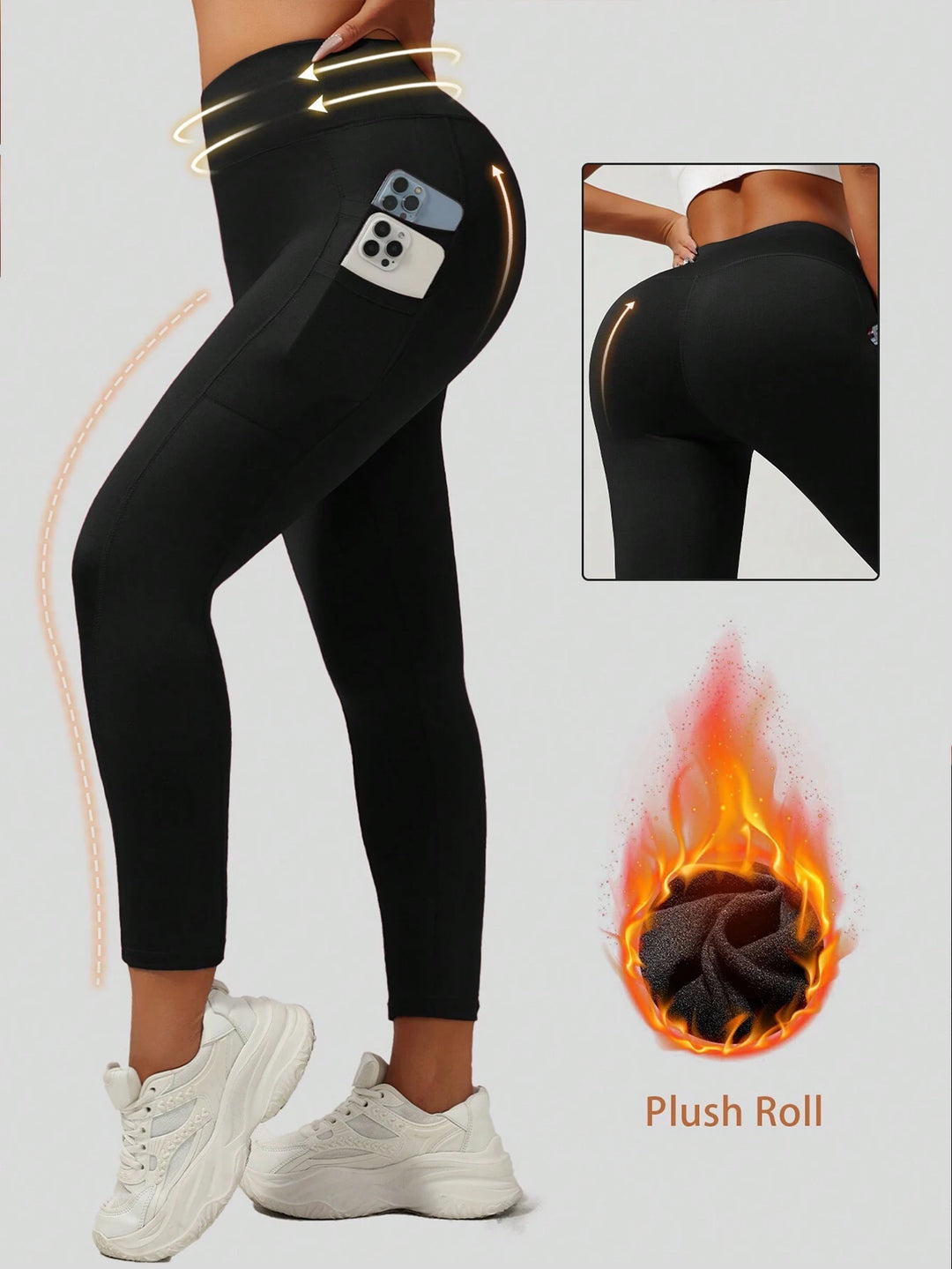 SHEIN leggings, fekete
