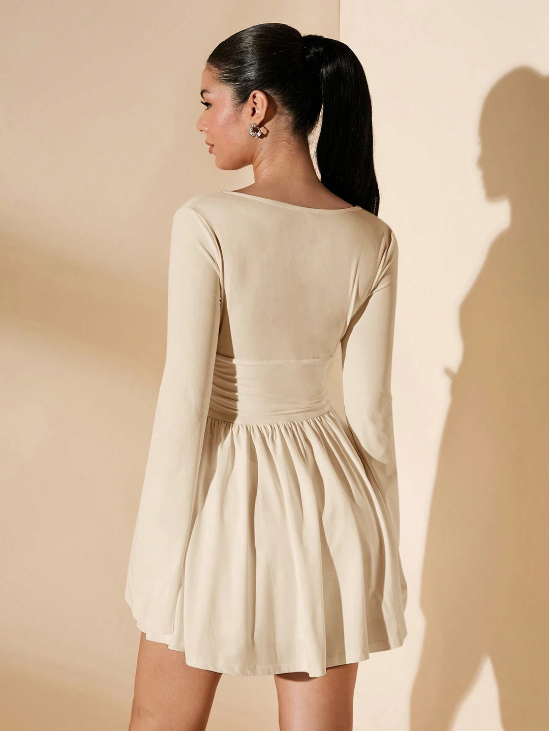 Rochie mini SHEIN, bej