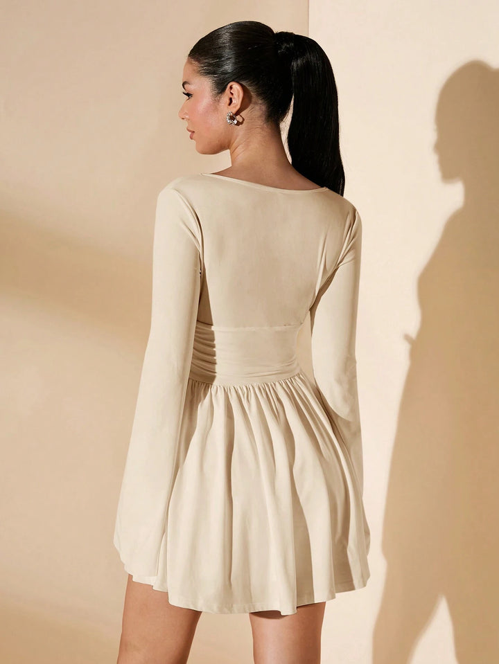 Rochie mini SHEIN, bej