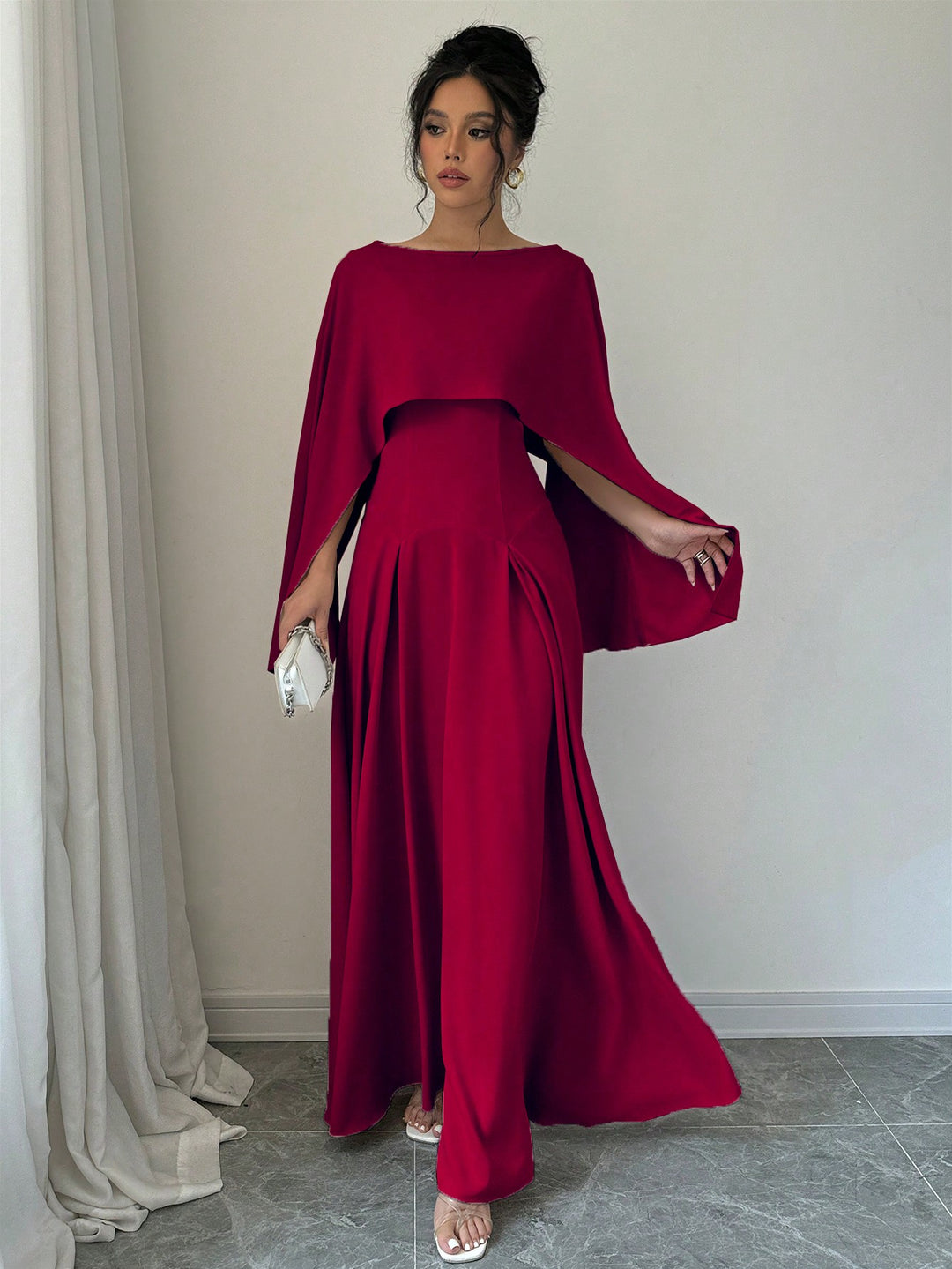 Rochie maxi SHEIN, vișiniu