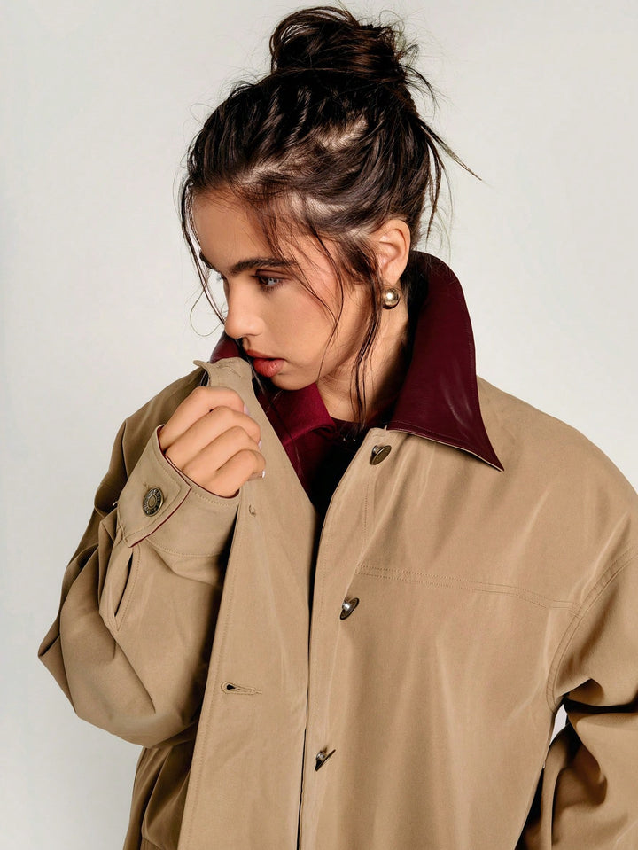 Trench SHEIN, maro