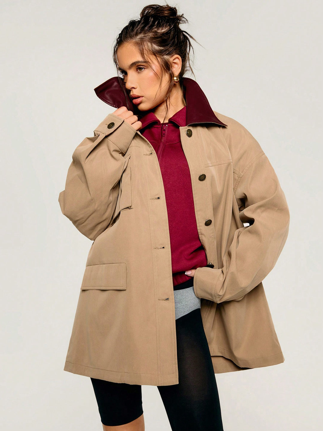 Trench SHEIN, maro