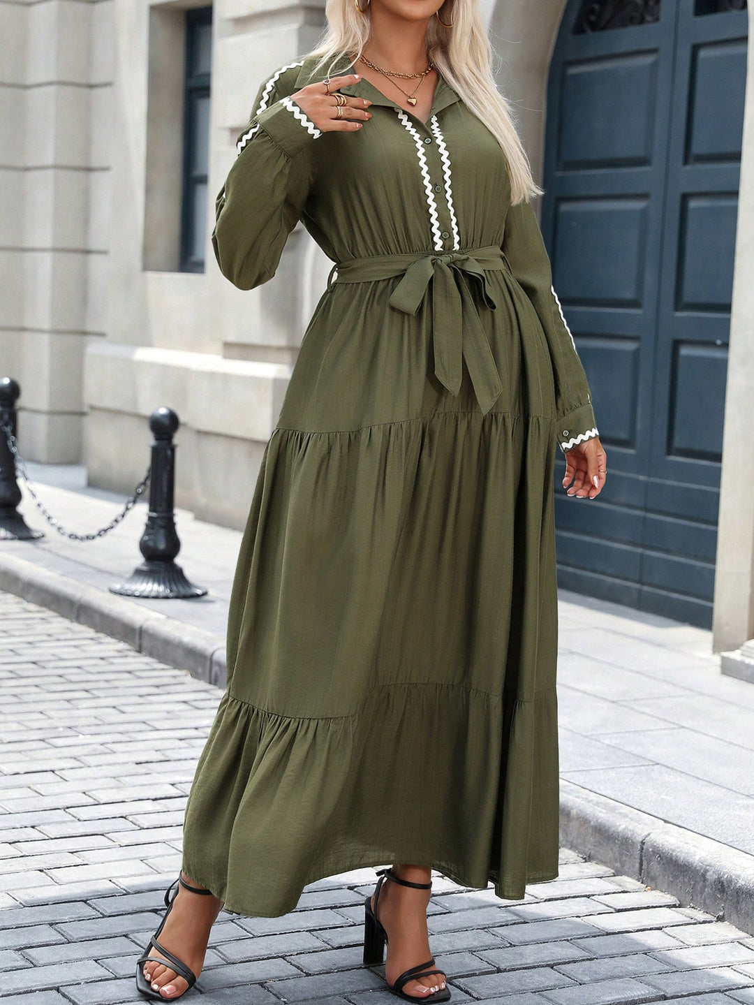 Rochie SHEIN, kaki