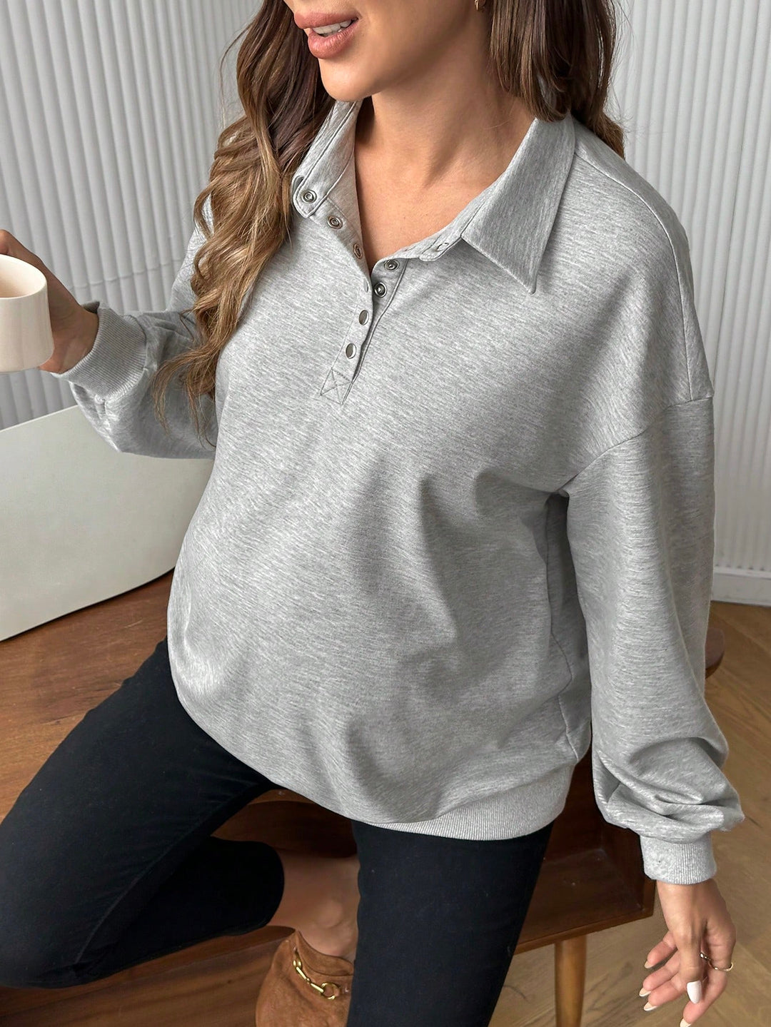 SHEIN blúz, szürke