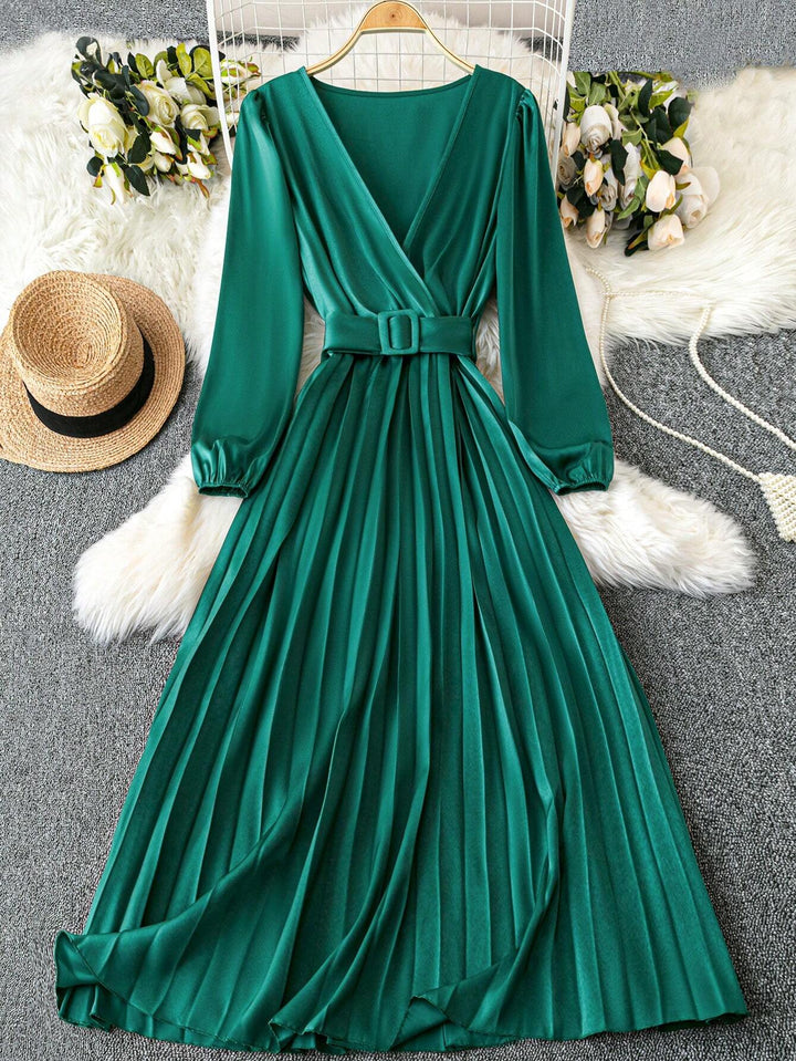 Rochie maxi Shein Curve+, verde