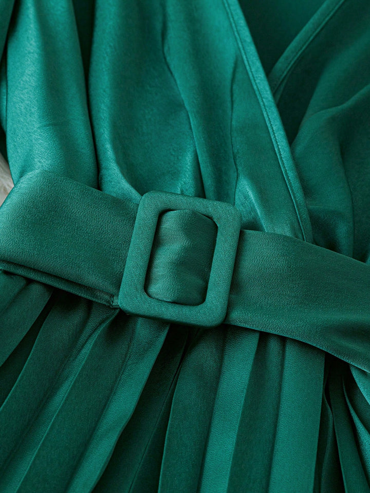 Rochie maxi Shein Curve+, verde