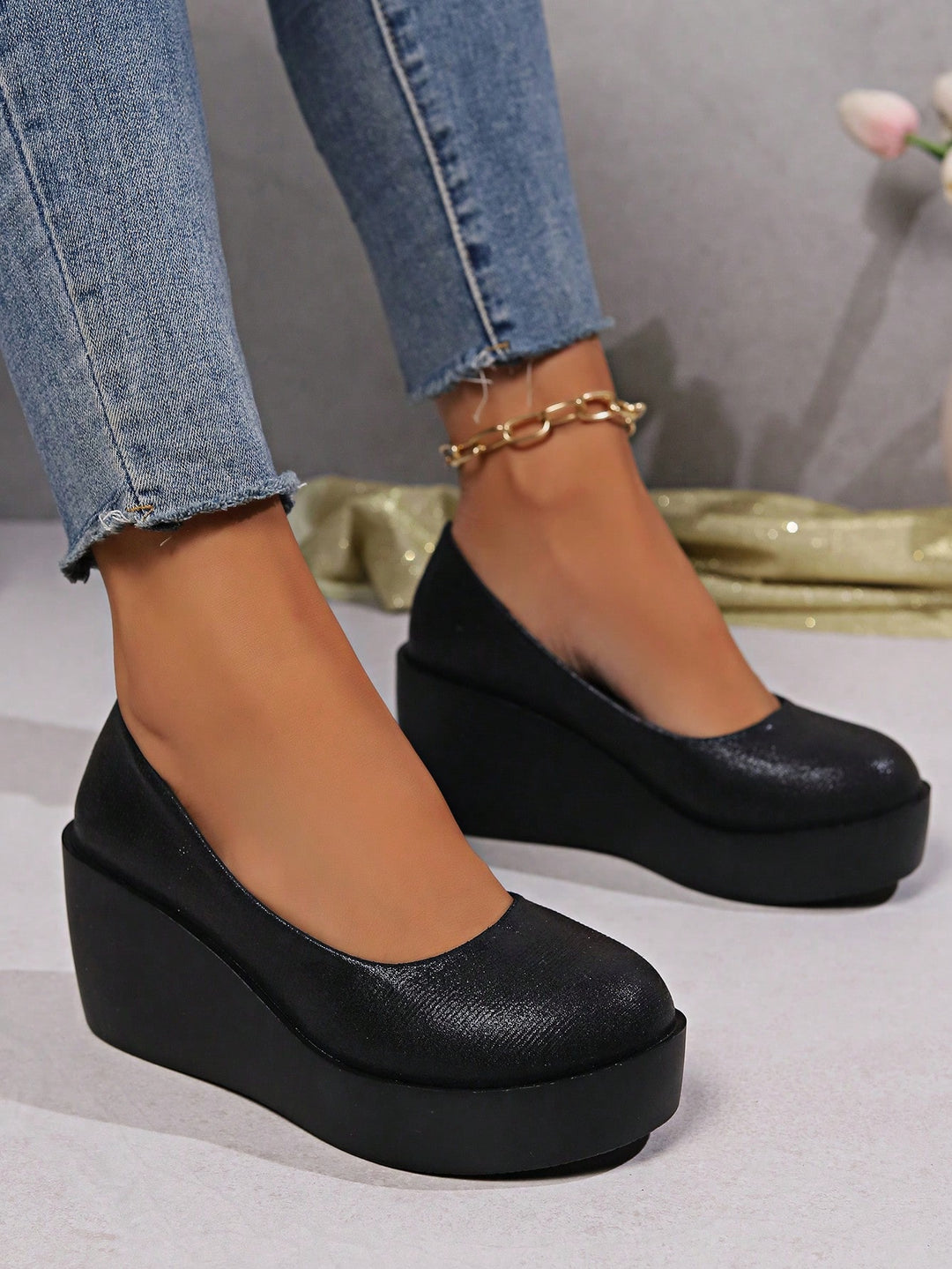 Pantofi SHEIN, negru
