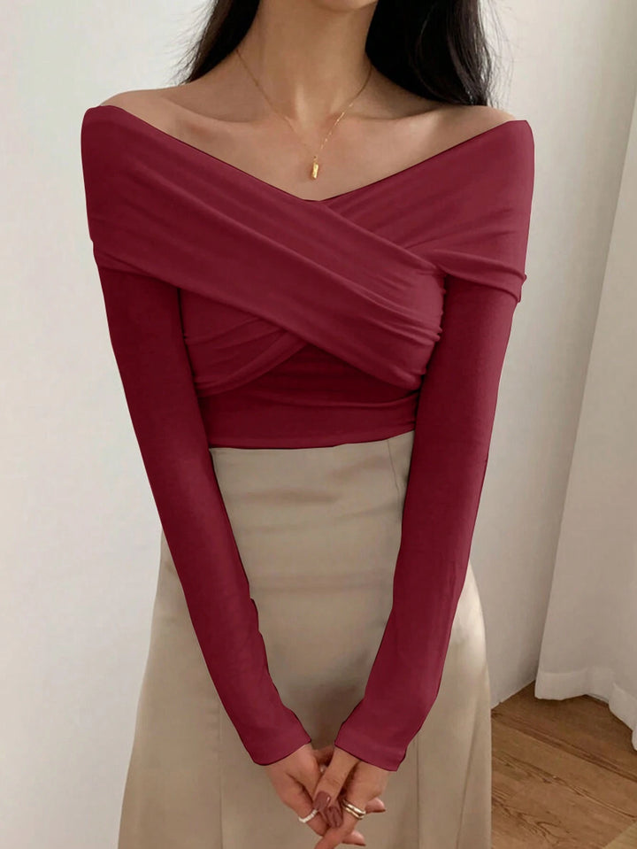 Shein blúz, piros