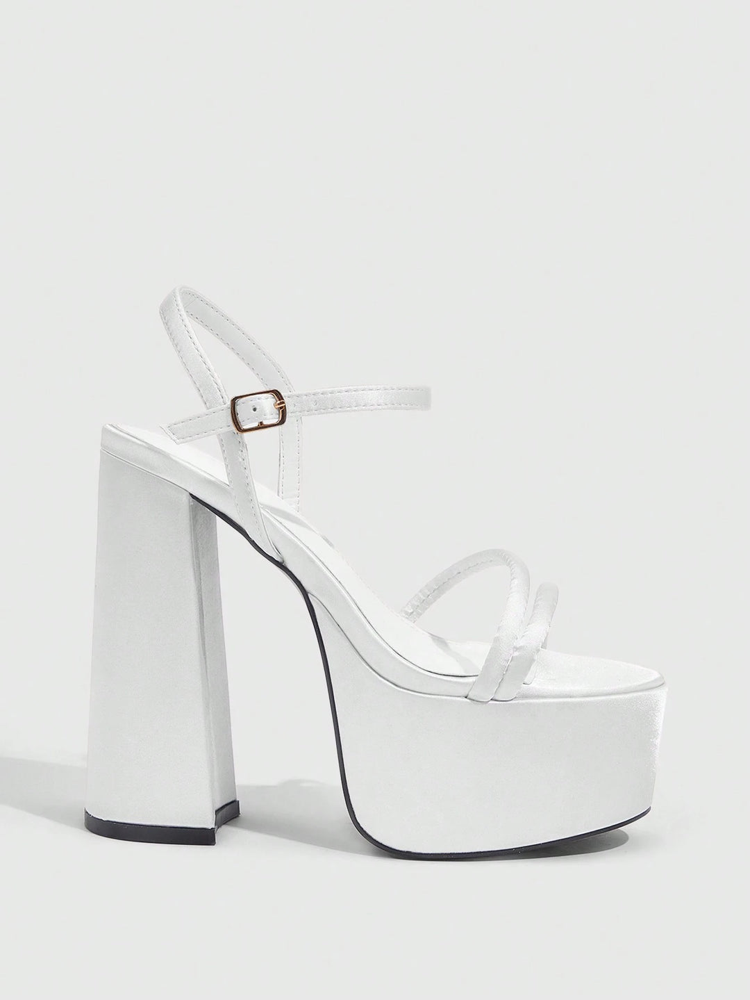 SHEIN platform szandál, fehér