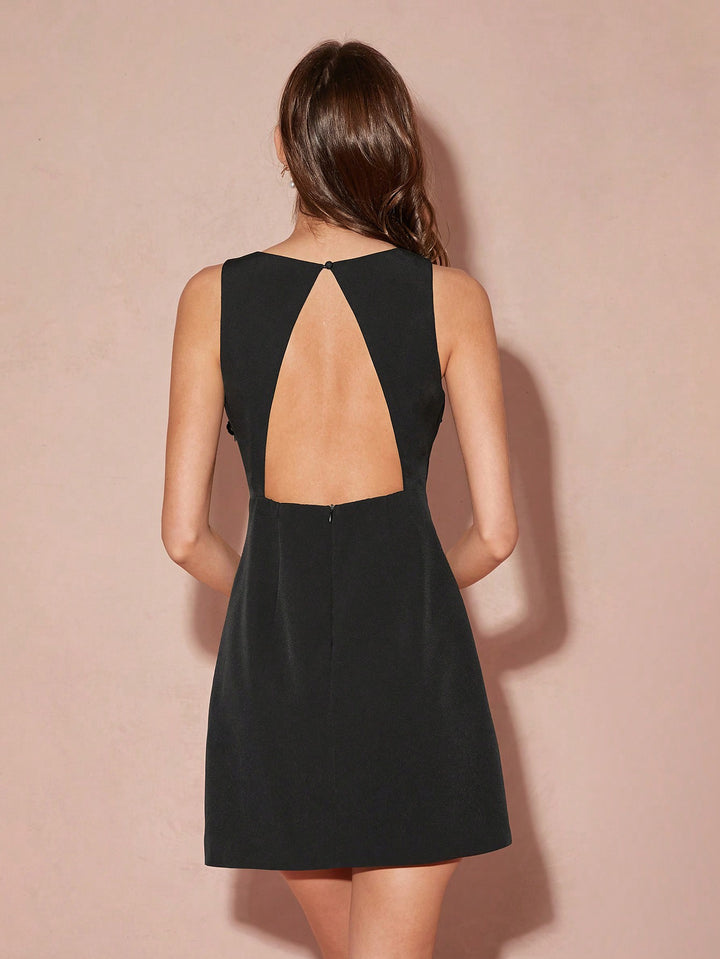 Shein mini ruha, fekete