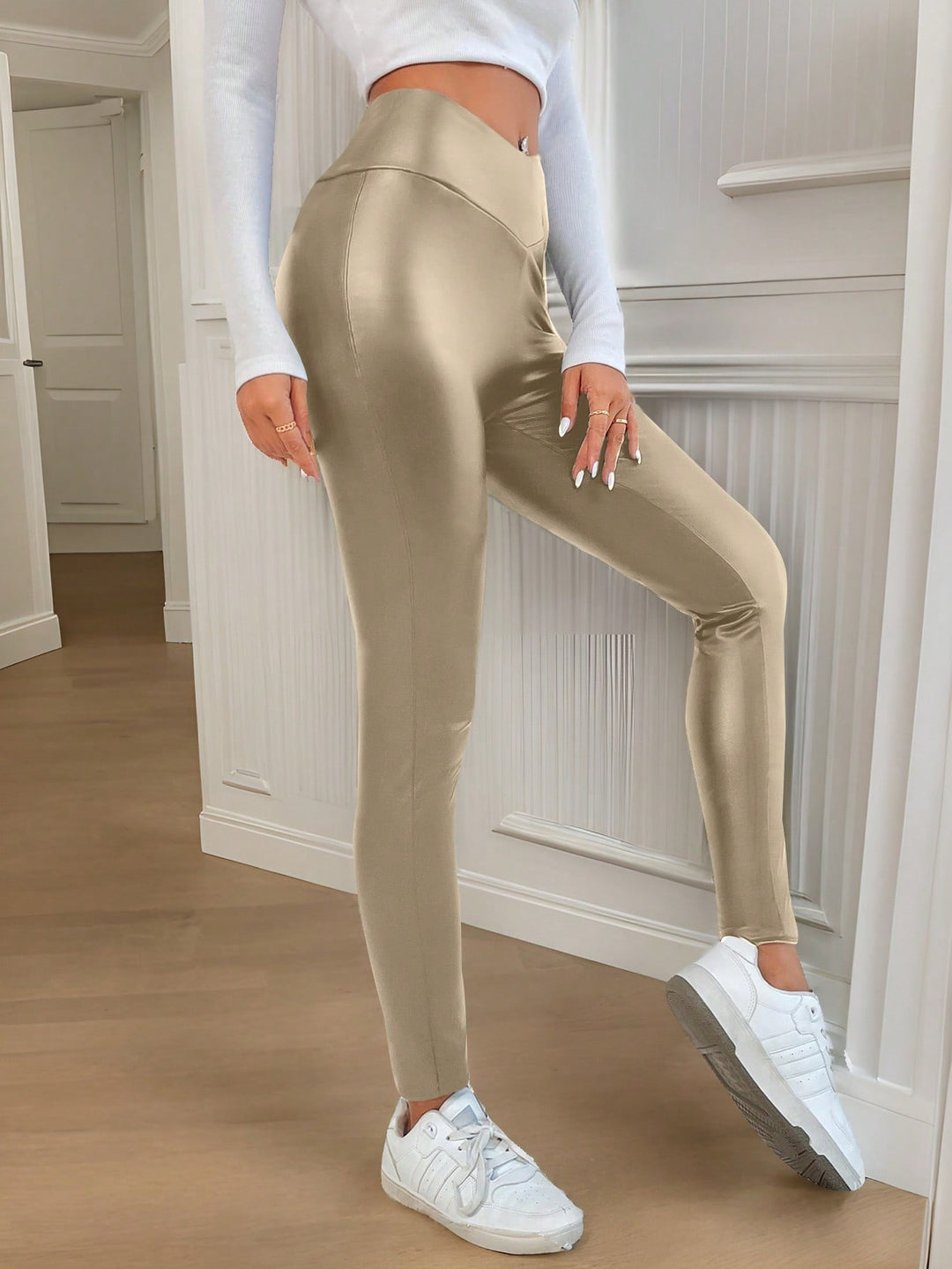 SHEIN leggings, arany