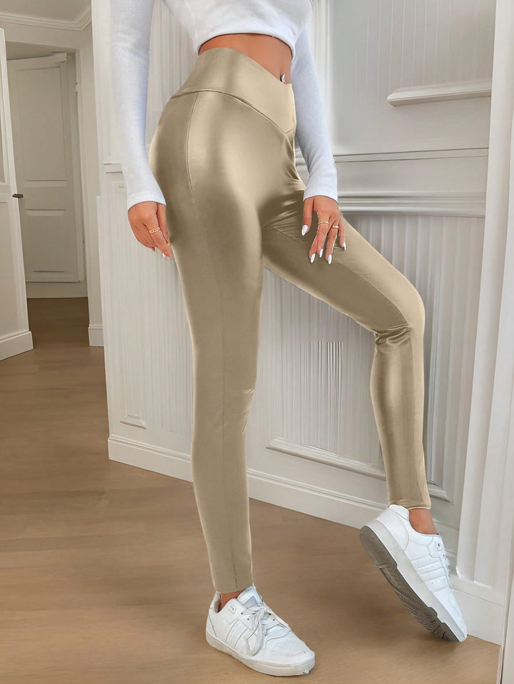 SHEIN leggings, arany