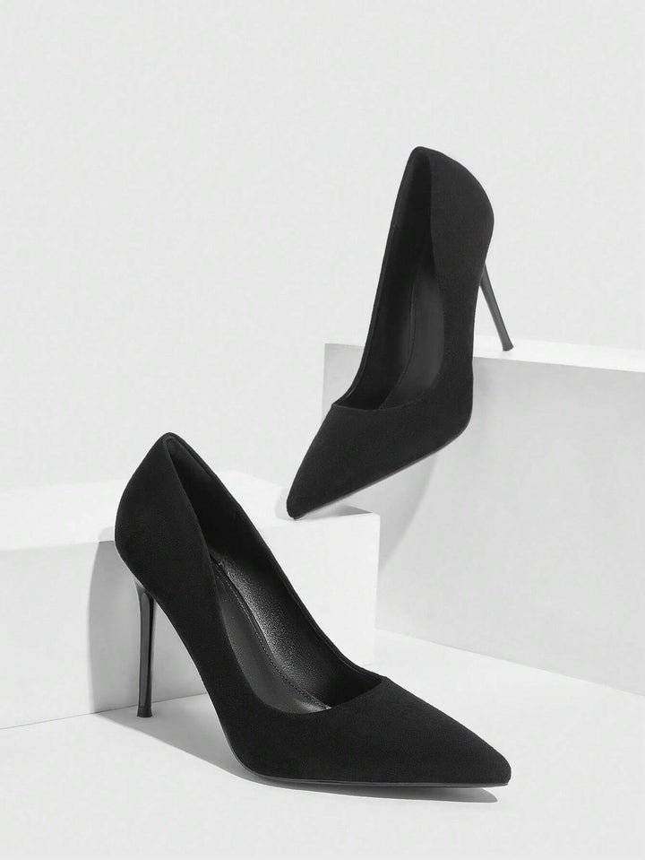 Pantofi cu toc SHEIN, negru
