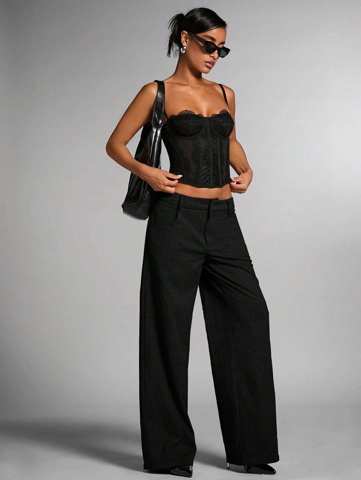 Pantaloni SHEIN, negru
