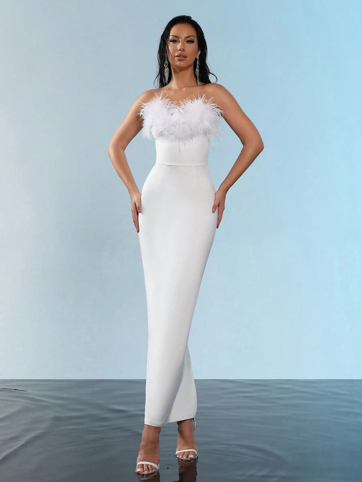 Rochie de ocazie SHEIN, alb