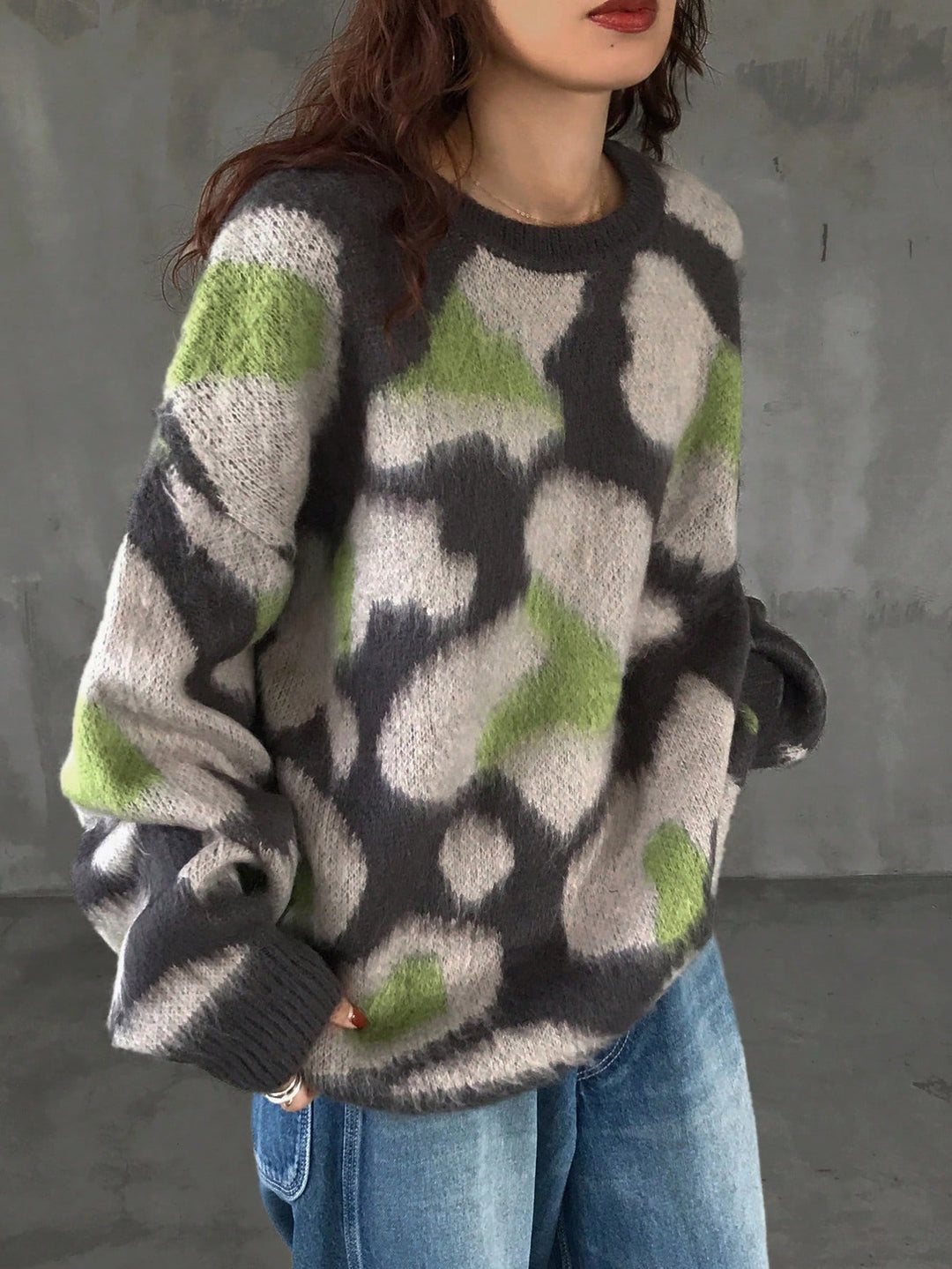 Pulover SHEIN, verde