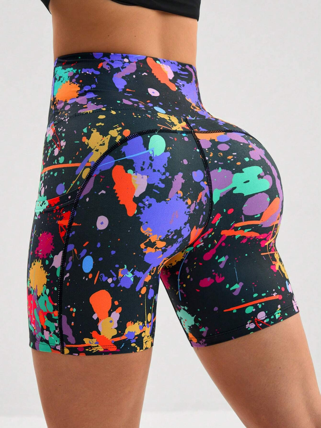 Shein rövid leggings, színes mix