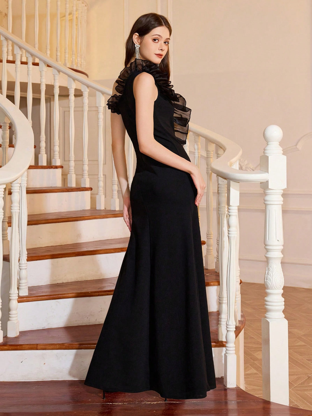 Rochie asimetrică SHEIN, negru