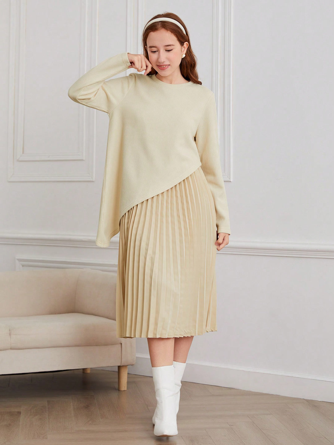 Rochie SHEIN, kaki