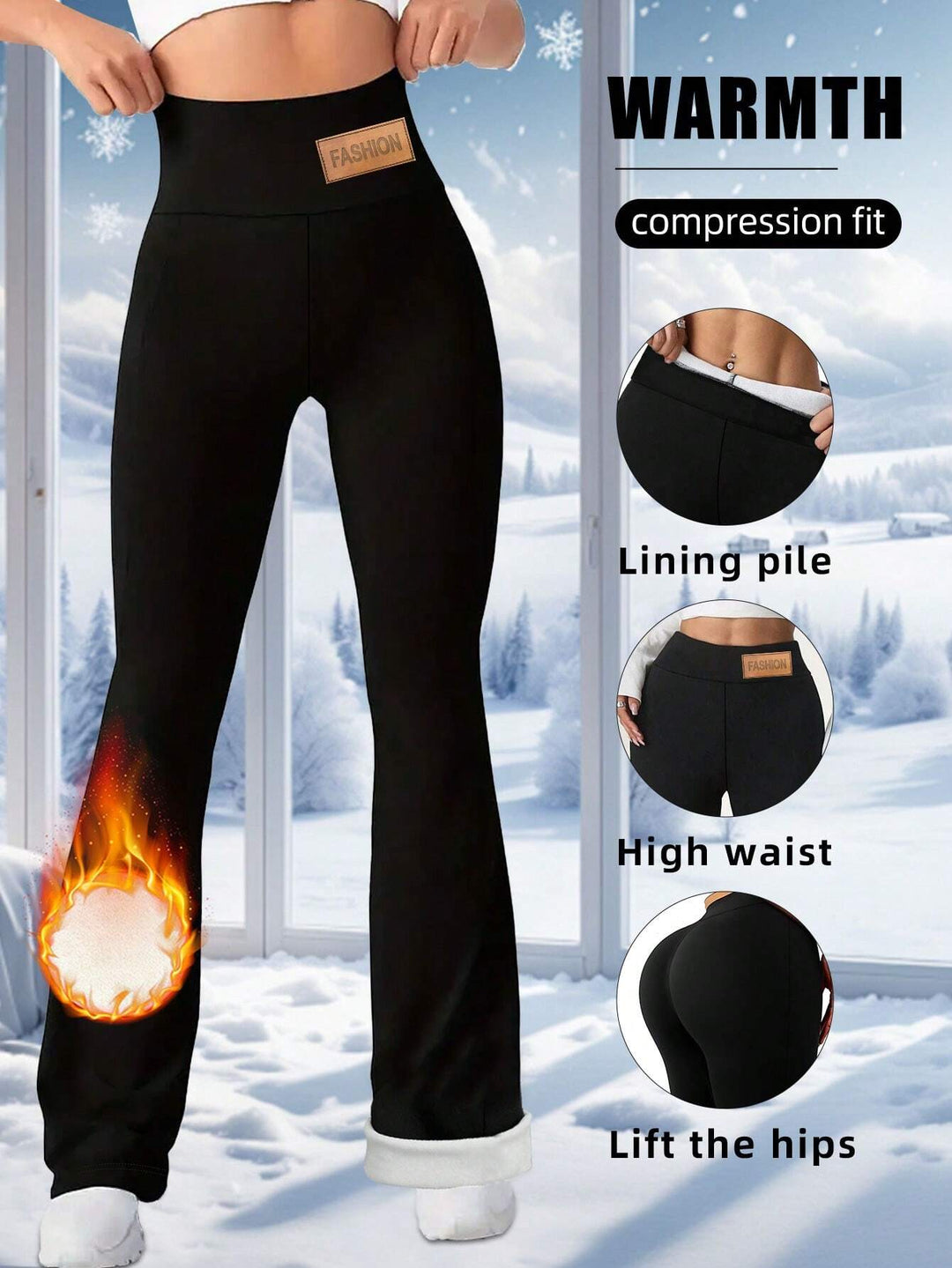 Pantaloni SHEIN, negru