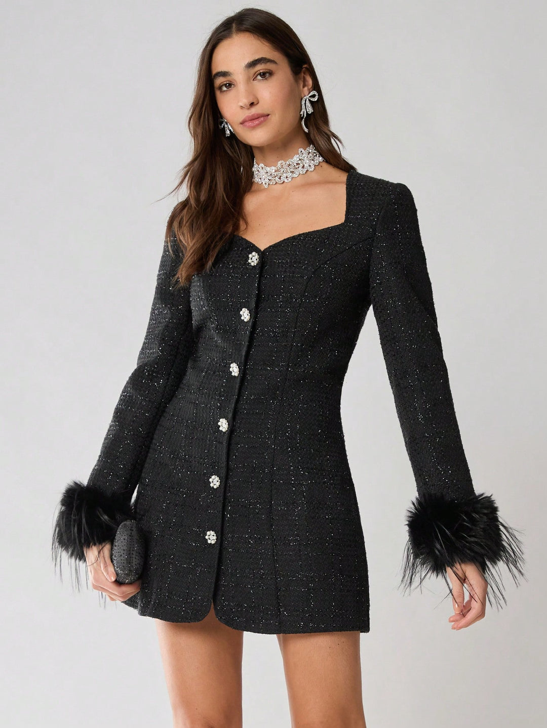 SHEIN Mini ruha, fekete
