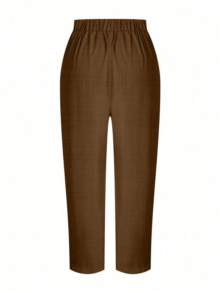 Pantaloni SHEIN, maro