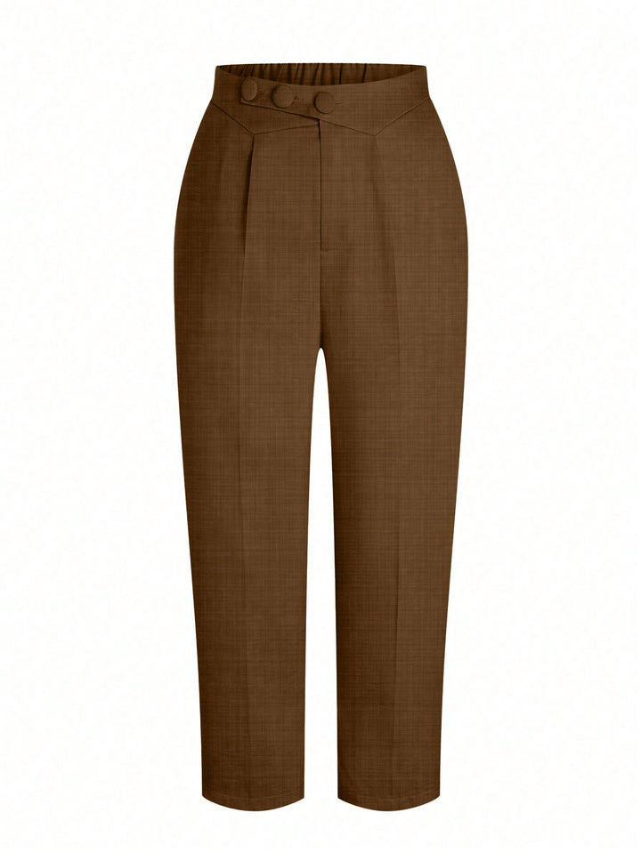 Pantaloni SHEIN, maro