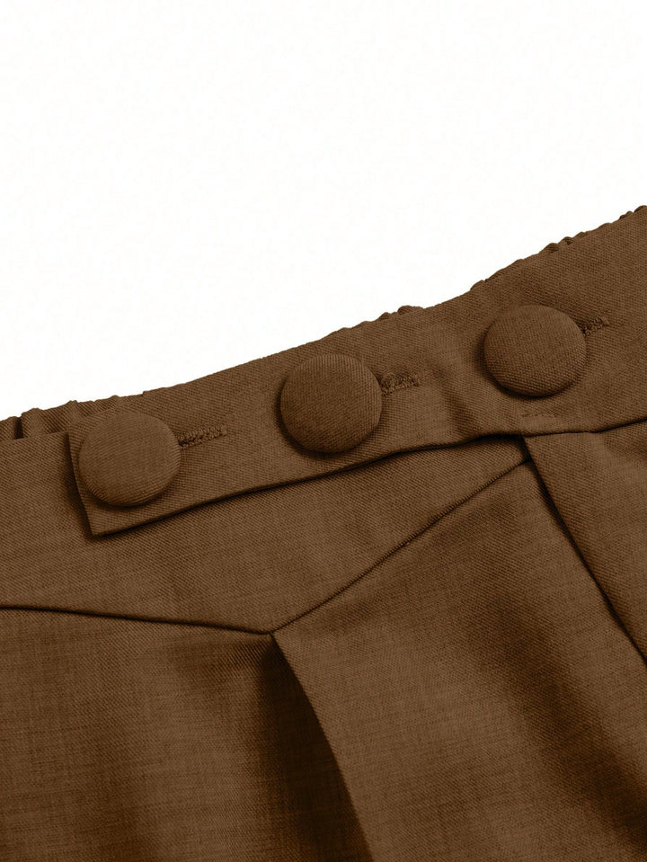 Pantaloni SHEIN, maro