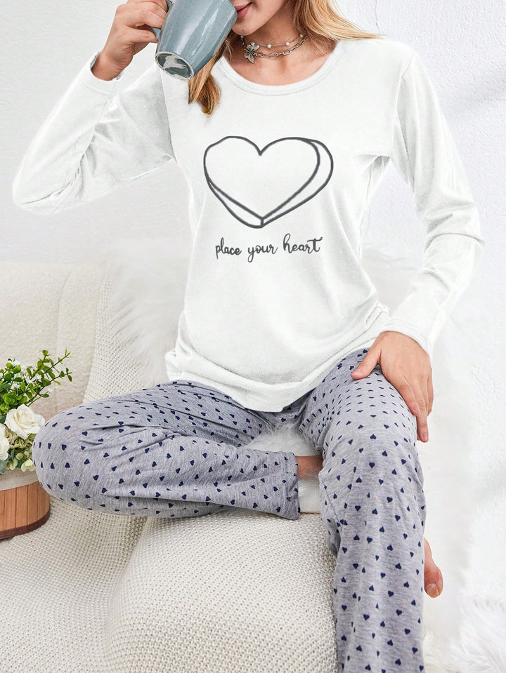 Set pijamale SHEIN, alb
