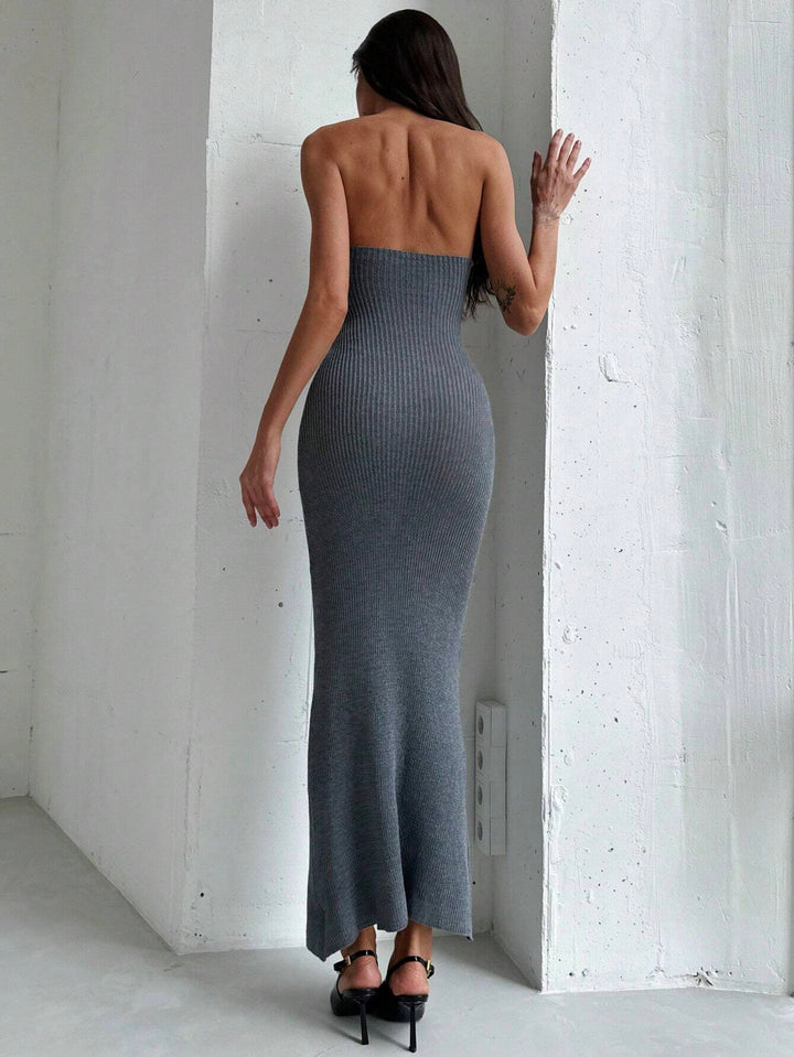 Rochie maxi SHEIN, gri