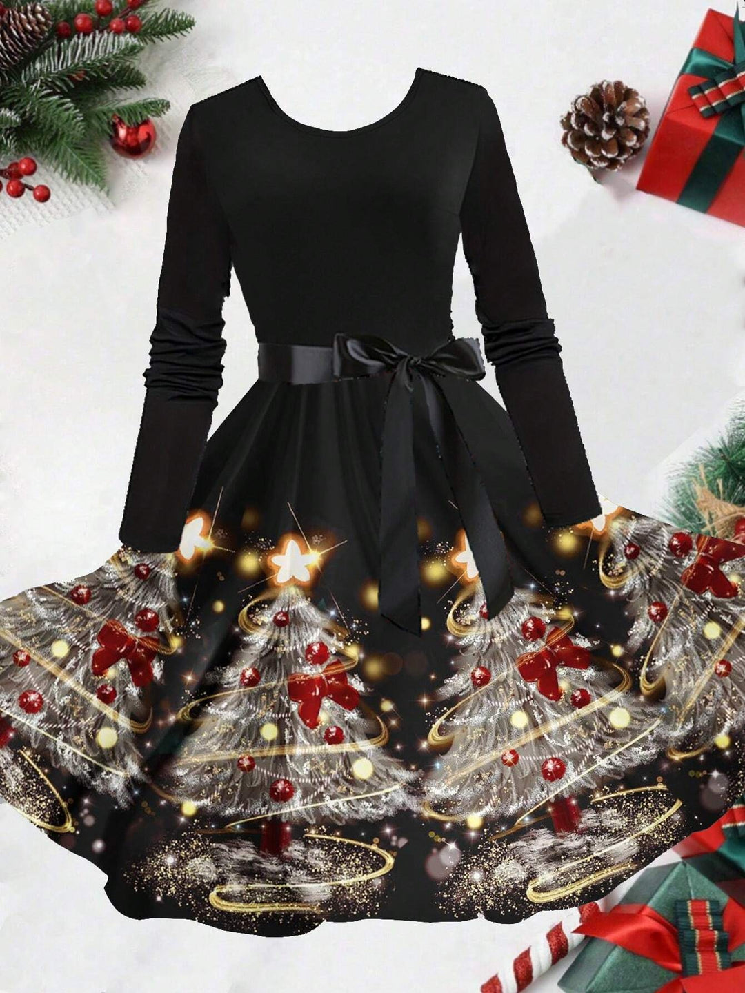 Rochie midi SHEIN, mix culori