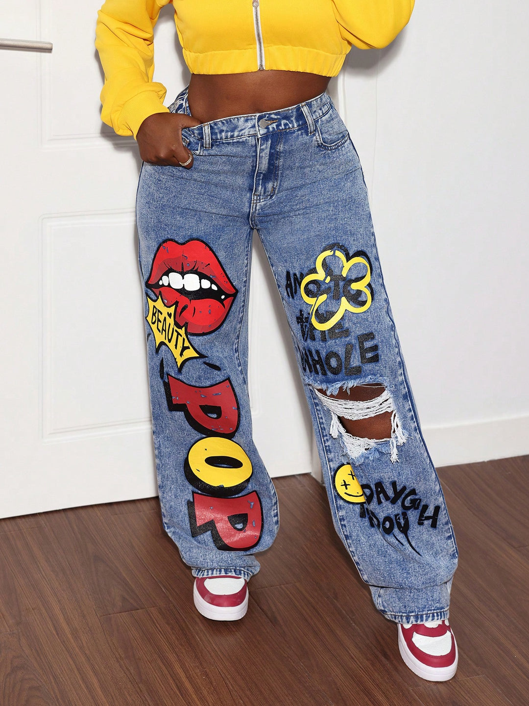 Jeans SHEIN, albastru