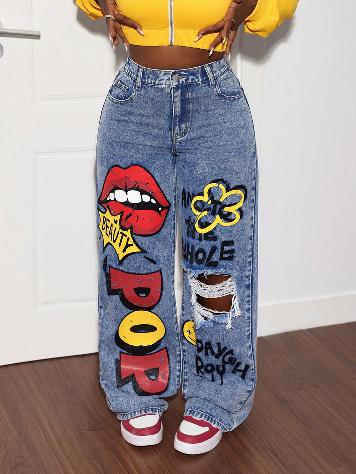 Jeans SHEIN, albastru