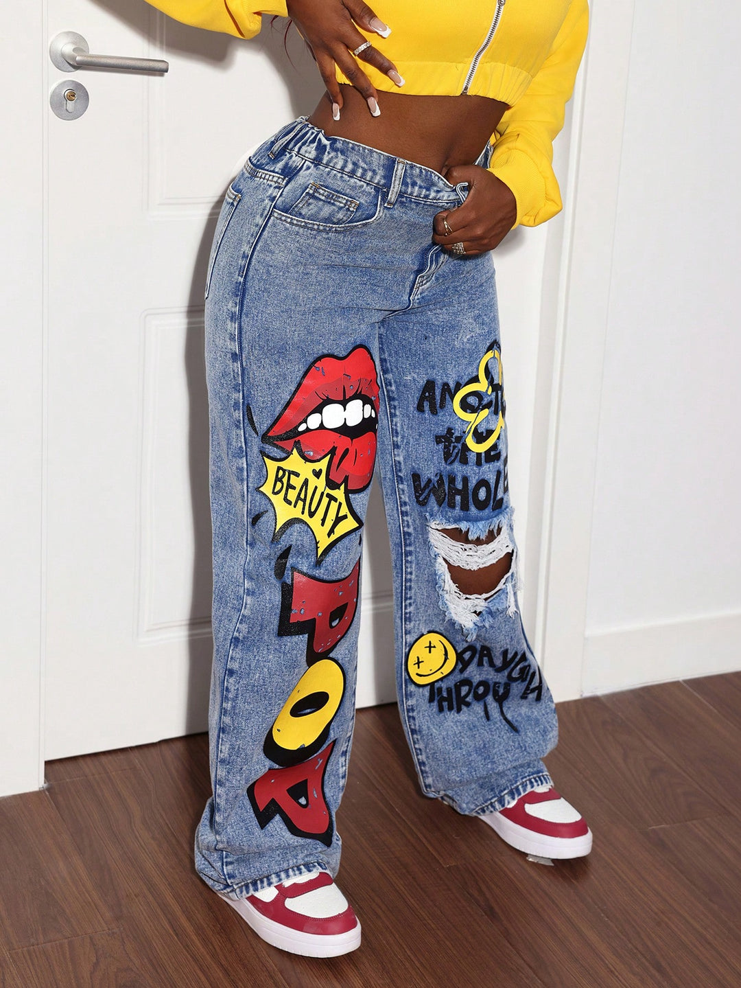Jeans SHEIN, albastru