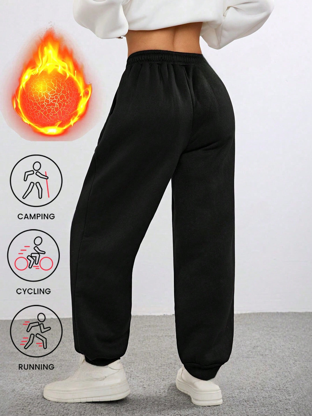 Pantaloni SHEIN, negru